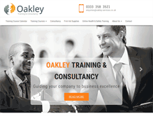 Tablet Screenshot of oakley-services.co.uk